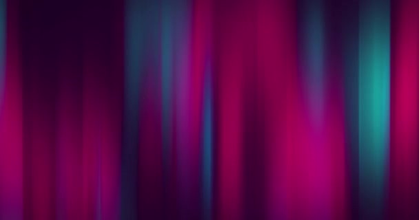 Цифровая Анимация Зеленых Фиолетовых Легких Трасс Движущихся Черном Фоне Технологический — стоковое видео