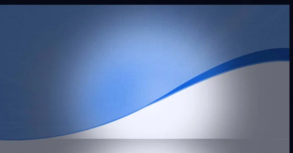 Composição Curva Branca Azul Azul Pálido Com Placa Mãe Holofotes — Fotografia de Stock