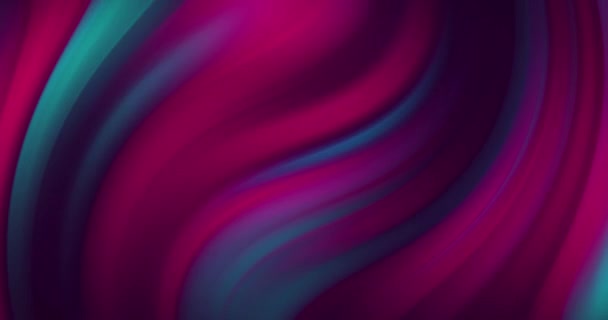 绿色和紫色数字波在黑色背景下移动的数字动画 具有纹理和设计的技术背景 — 图库视频影像