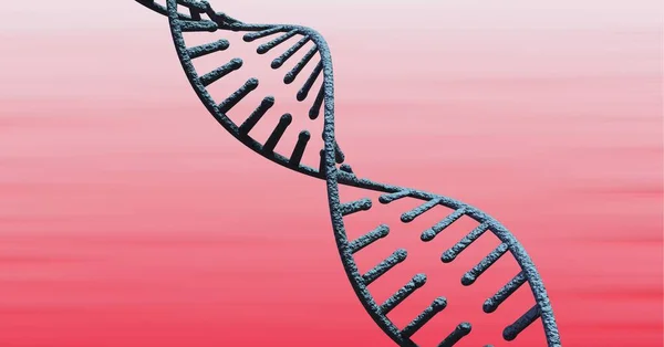 Composição Fio Dna Fundo Rosa Conceito Global Ciência Tecnologia Conexões — Fotografia de Stock