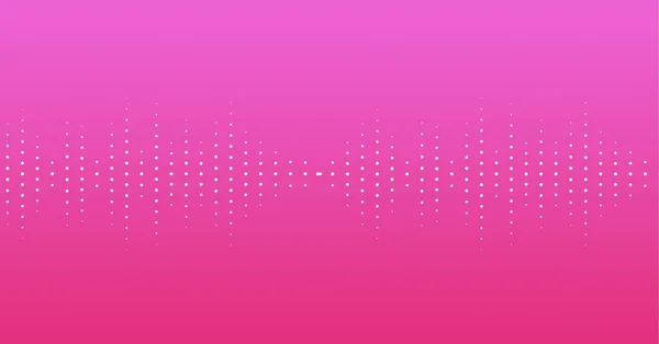 ピンクのグラデーションの背景に白い音の周波数ドットレベルメーターの構成 音声音響可視化の概念デジタル生成された画像 — ストック写真