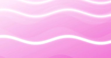 Soluk pembe arka planda yavaşça hareket eden beyaz dalgalı çizgilerin animasyonu. Enerji, hareket ve değişim konsepti, dijital olarak oluşturulmuş video.