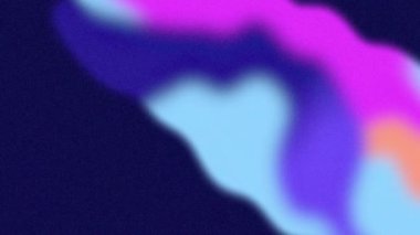 Yavaş hareket eden pembe, mavi ve siyah organik yapışkan formların animasyonu. renk, hareket ve değişim konsepti, dijital olarak oluşturulmuş video.