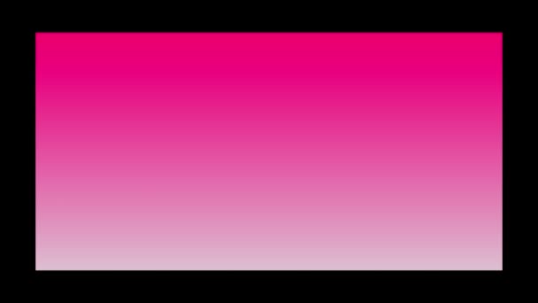 Animation Softly Blended Pink White Background Opening Closing Black Background — Stock Video