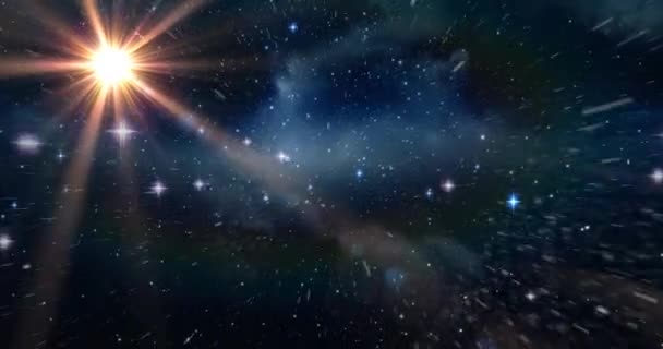 Animatie Van Taurus Sterrenbeeld Boven Universum Gloeiende Sterren Horoscoop Dierenriem — Stockvideo