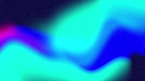 缓慢移动的明亮蓝绿色 粉色和黑色有机粘性的动画形式 运动和变化概念 数字视频 — 图库视频影像