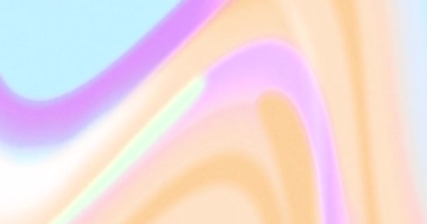 Animação Formas Viscosas Orgânicas Cor Laranja Rosa Azul Pastel Movimento — Vídeo de Stock