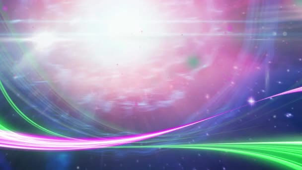 Animatie Van Leo Sterrenbeeld Boven Universum Gloeiende Sterren Horoscoop Dierenriem — Stockvideo