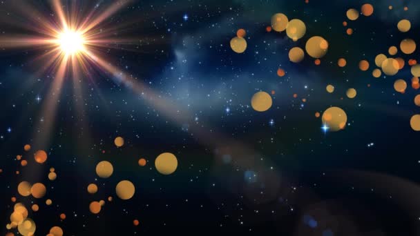 우주에 전갈의 별자리와 빛나는 별들의 애니메이션 별자리와 황도대는 디지털로 만들어 — 비디오