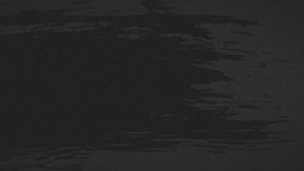 Анимирование Черных Пятен Царапин Движущихся Темно Сером Фоне Винтажная Пленка — стоковое видео
