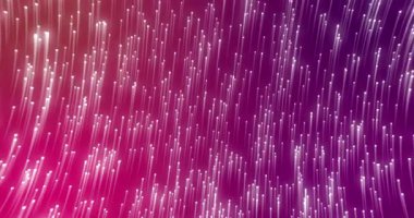 Mora karşı dairesel hareket eden parlayan ışık izlerinin dijital animasyonu. doku ve tasarım ile teknoloji arkaplanı