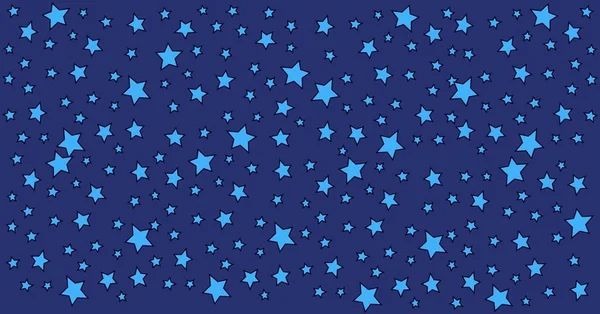 Illustrazione Più Stelle Blu Sfondo Blu Modello Bandiera Americana Concetto — Foto Stock