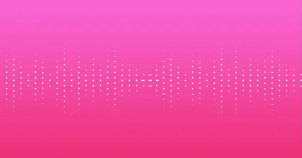 粉红背景下的白色图形音乐的构图均衡器 全球音乐和技术概念数字生成的图像 — 图库照片