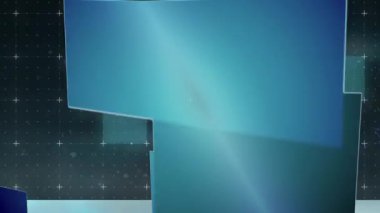 Dijital ekranlarla oluşan bulut animasyonu. küresel teknoloji ve dijital arayüz kavramı dijital olarak oluşturulmuş video.