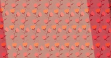 Arka planda çiçeklerin üzerinde satılık metin animasyonu. Retro satışlar, perakende satışlar ve dijital olarak oluşturulan tasarruf konsepti.