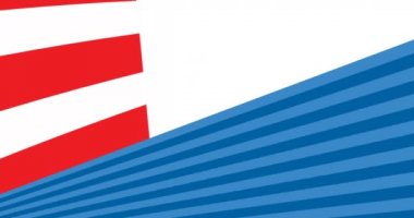 İşçi bayrağının animasyonu, yıldız ve Amerikan bayrağının üzerindeki yazıyı kutluyor. Vatanseverlik ve bağımsızlık günü konsepti dijital olarak oluşturulmuş video.