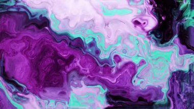 Hipnotik hareketlerle akan canlı renkli sıvının animasyonu. renk ve desen konsepti dijital olarak oluşturulmuş video.
