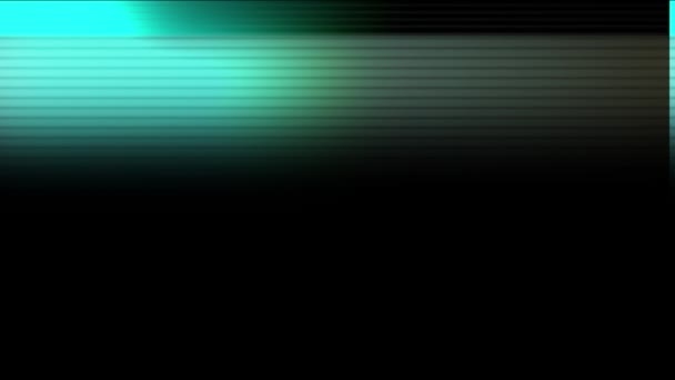 빛나는 청록색의 어두운 배경에 나타나는 애니메이션이다 에너지 디지털 비디오 — 비디오