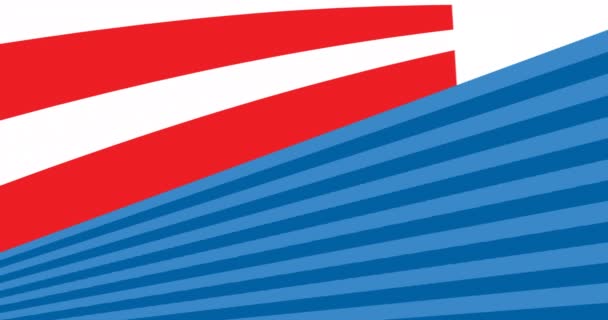 Animering Arbetsdagsverktyg Med Kopieringsutrymme Och Amerikansk Flagga Patriotism Och Firande — Stockvideo