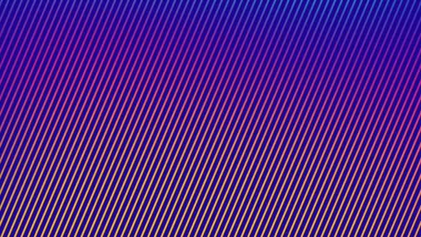 Animation Dark Purple Orange Diagonal Striped Background Energy Colour Movement — Vídeo de Stock