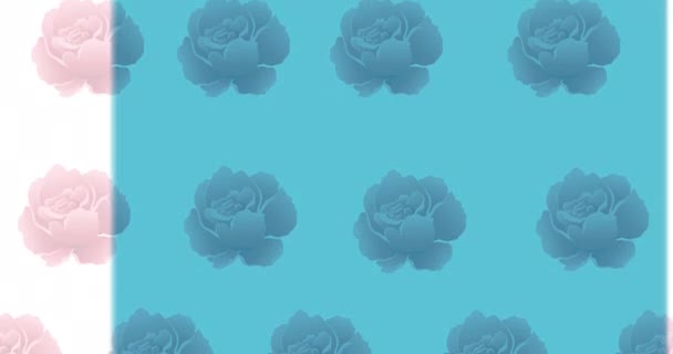 Animation Percent Text Flowers White Background Retro Sales Retails Savings — Vídeo de Stock