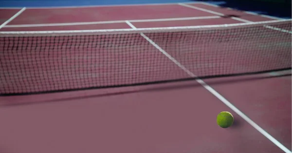 테니스 구성에 테니스코트 스포츠 디지털 이미지 — 스톡 사진