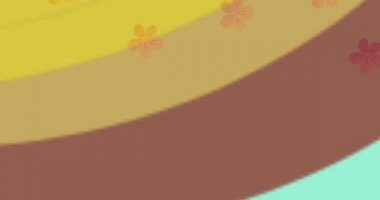 Hipnotik hareketlerle hareket eden mor çiçeklerin üzerindeki sıcak satış metninin animasyonu. perakende, satış ve tasarruf konsepti dijital olarak oluşturulmuş video.