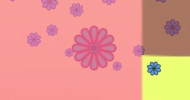 Animation of 80 percent text over flowers moving in hypnotic motion. retail, sales and savings concept digitally generated video.