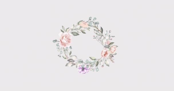 催眠動作で動く花の上に大きな冬の販売テキストのアニメーション 貯蓄の概念デジタルで生成されたビデオ — ストック動画