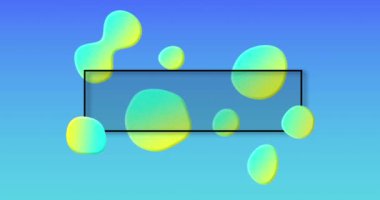 Mavi arka planda balonlar ve kabarcıklar üzerine devasa satış metinlerinin animasyonu. satış, perakende ve tasarruf konsepti dijital olarak oluşturulmuş video.