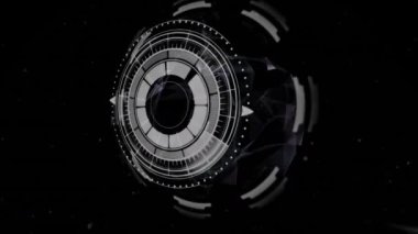 Ekranda tarama ve veri işleme animasyonları. küresel ağlar, teknoloji ve bağlantılar konsepti dijital olarak oluşturulmuş video.