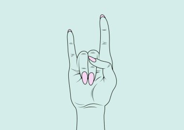 Siyah çizgili el yazısı, mavi üzerine taş el hareketi yapıyor. Tebrik kartı tasarım şablonu konsepti dijital olarak oluşturuldu. ree