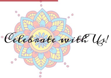 Beyaz arka planda renkli çiçeklerin tasarımına karşı yazdığımız metni kutlayalım. davet kart şablonu tasarım kavramı