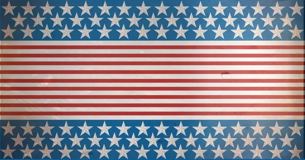 Composição Estrelas Bandeira Americana Angustiadas Padrão Listras Estados Unidos América — Fotografia de Stock