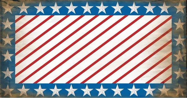 Composition Distressed American Flag Stars Diagonal Stripes Pattern United States — Stock Photo, Image