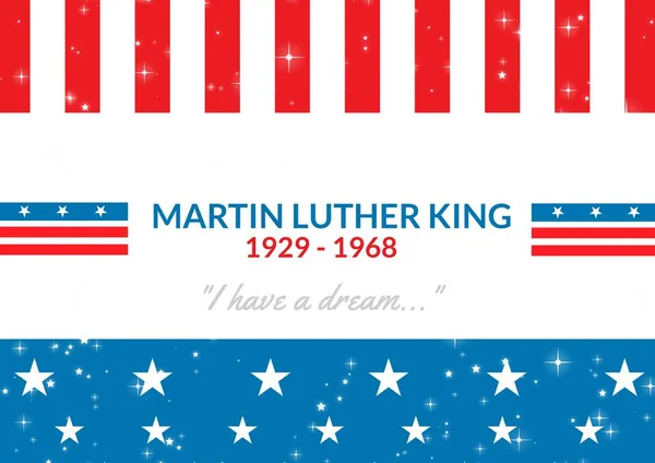 Σύνθεση Του Martin Luther King Quote Text Αστέρια Και Ρίγες — Φωτογραφία Αρχείου