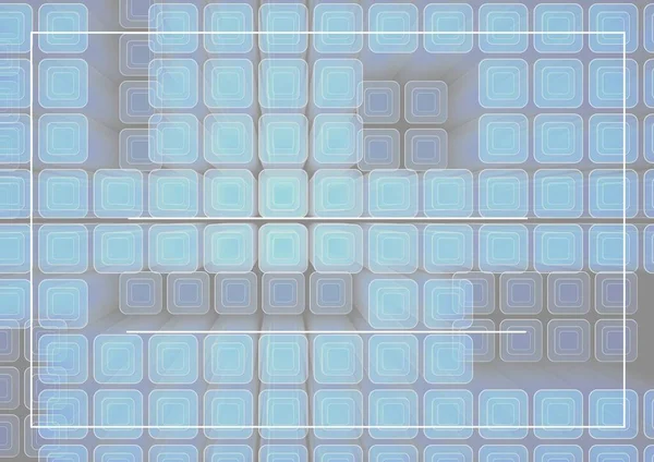 Λευκές Γραμμές Και Αντιγραφή Χώρου Μπλε Ψηφιδωτά Τετράγωνα Γκρι Φόντο — Φωτογραφία Αρχείου