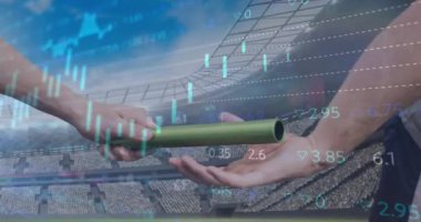 Piyasa verileri, beyzbol sopasıyla stadyumu birbirine düşüren ellere karşı işleniyor. Spor yarışması ve turnuva konsepti