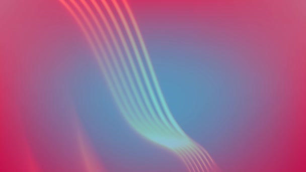 Digital Animation Digital Waves Blue Pink Gradient Background Technology Background — Stock Video