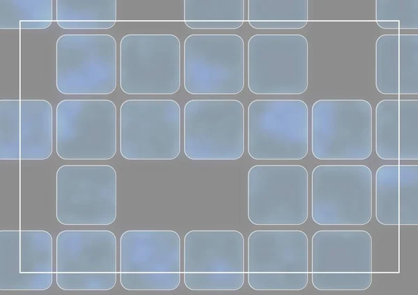 白色边框 与蓝色正方形相映成趣 背景为黑色 证书模板设计概念 — 图库照片