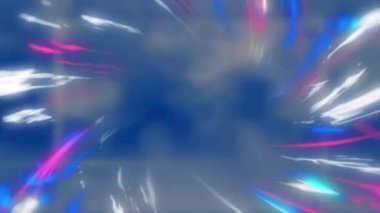 Dijital ekranlarda parlayan ışık izlerinin animasyonu. küresel ağ, teknoloji ve dijital arayüz kavramı dijital olarak oluşturulmuş video.