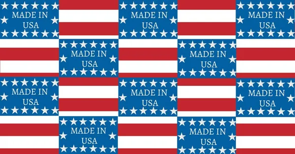Composizione Testo Realizzato Con Usa Con Stelle Strisce Bandiera Americana — Foto Stock