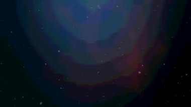 Animation of multiple white specks moving on blue background. pattern, colour and movement concept digitally generated video.