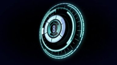 Siyah arkaplanı açan şifreli kilit animasyonu. pozitif duygular, yeni başlangıçlar, zaman ve güvenlik konsepti, dijital olarak oluşturulmuş video.