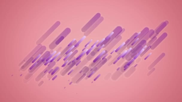 Animáció Lila Fény Pályák Felett Sötét Rózsaszín Háttér Pozitív Érzések — Stock videók