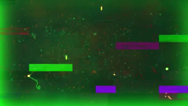 Анимация Множественных Пятнышек Движущихся Гипнотическом Движении Проблемном Фоне Шаблон Цветовая — стоковое видео