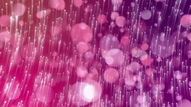 Arka planda hipnotik hareketlerle hareket eden birden fazla pembe ışık izi animasyonu. desen, ışık ve renk konsepti dijital olarak oluşturulmuş video.