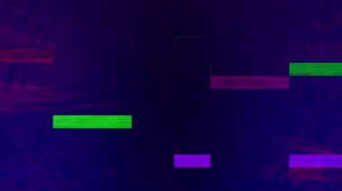 Hipnotik hareketli arka planda hareket eden birden fazla ışık izi ve yanıp sönen renklerin animasyonu. desen, ışık ve renk konsepti dijital olarak oluşturulmuş video.