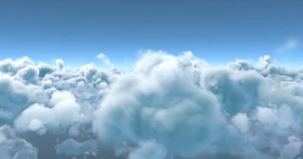 Animation Des Nombres Changeant Sur Tache Rouge Dessus Des Nuages — Video