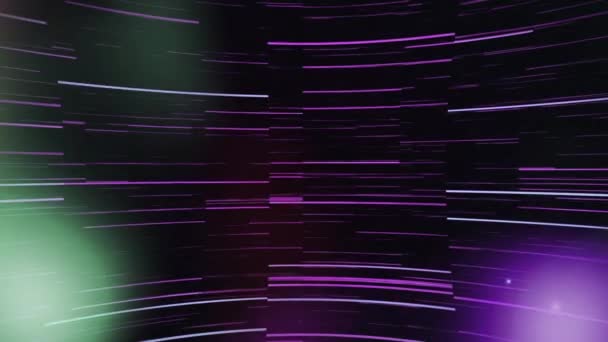 Animatie Van Meerdere Lichtsporen Die Bewegen Hypnotiserende Bewegingsachtergrond Patroon Licht — Stockvideo